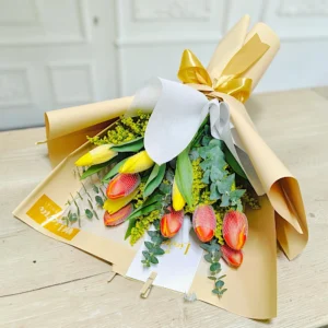 ramo tulipanes melón tulipanes