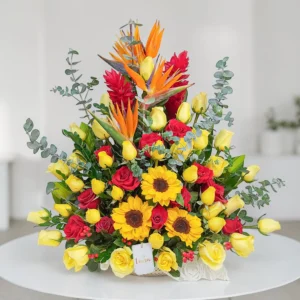 #arreglosaniversario #arreglosgrandes #girasoles #floresinauguración #arreglosdeaniversario