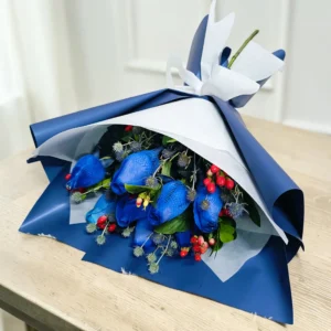 #rosasazul #ramoderosasazul #floresazules #ramohombre 3floresparacaballero