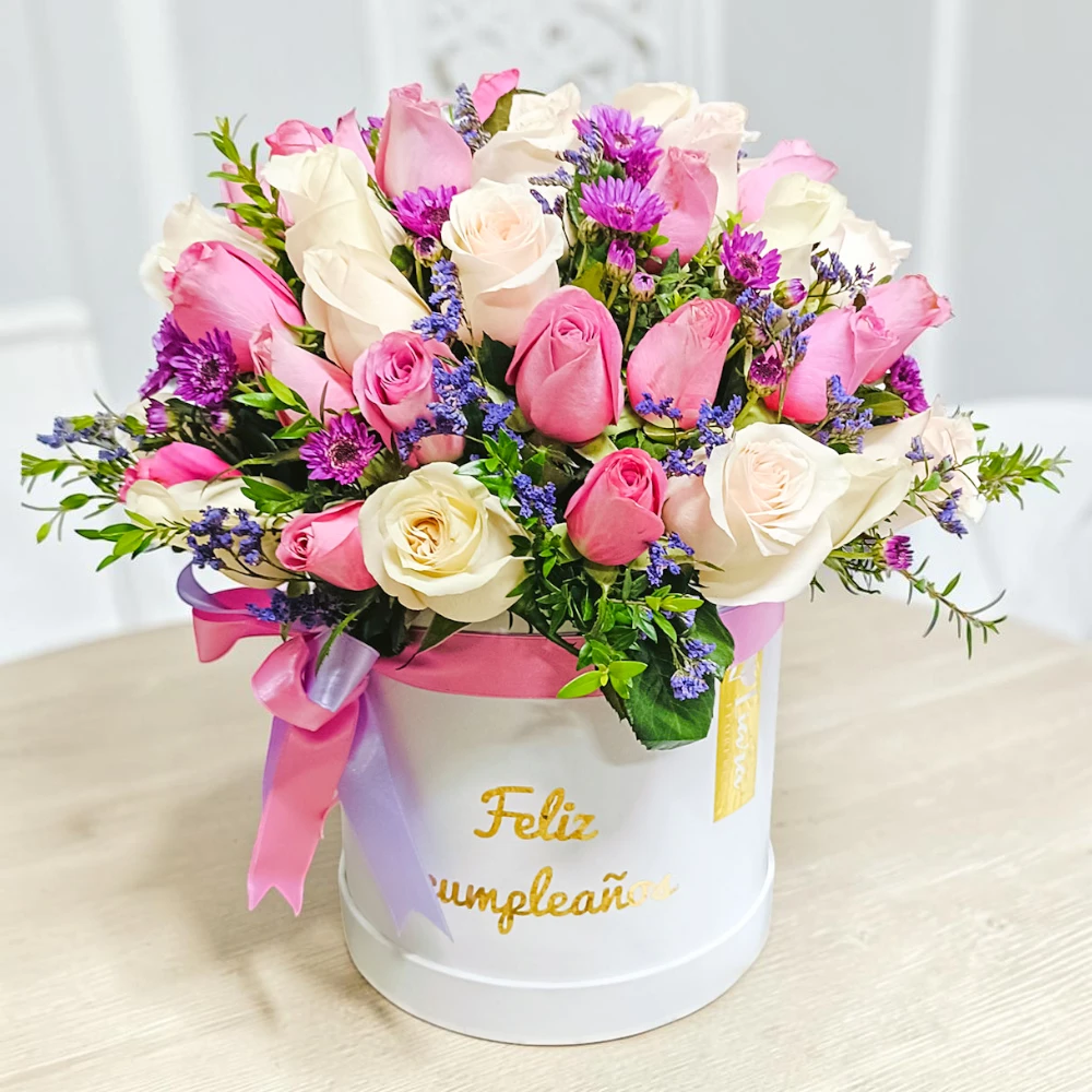 CUM_ box cumpleaños rosas fucsias