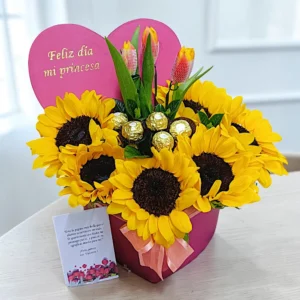#girasoles #boxgirasoles #girasolesenramos #girasolesyrosas #floresamarillas #ramosdeflores
