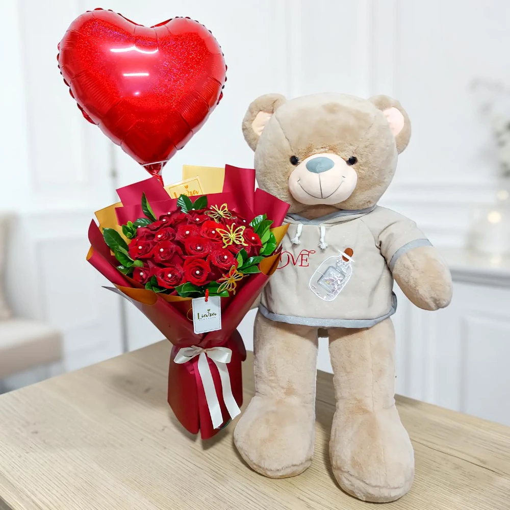 #ramosconpeluches #floresyosos #rosasypeluche #detallesconosos #ososyflores