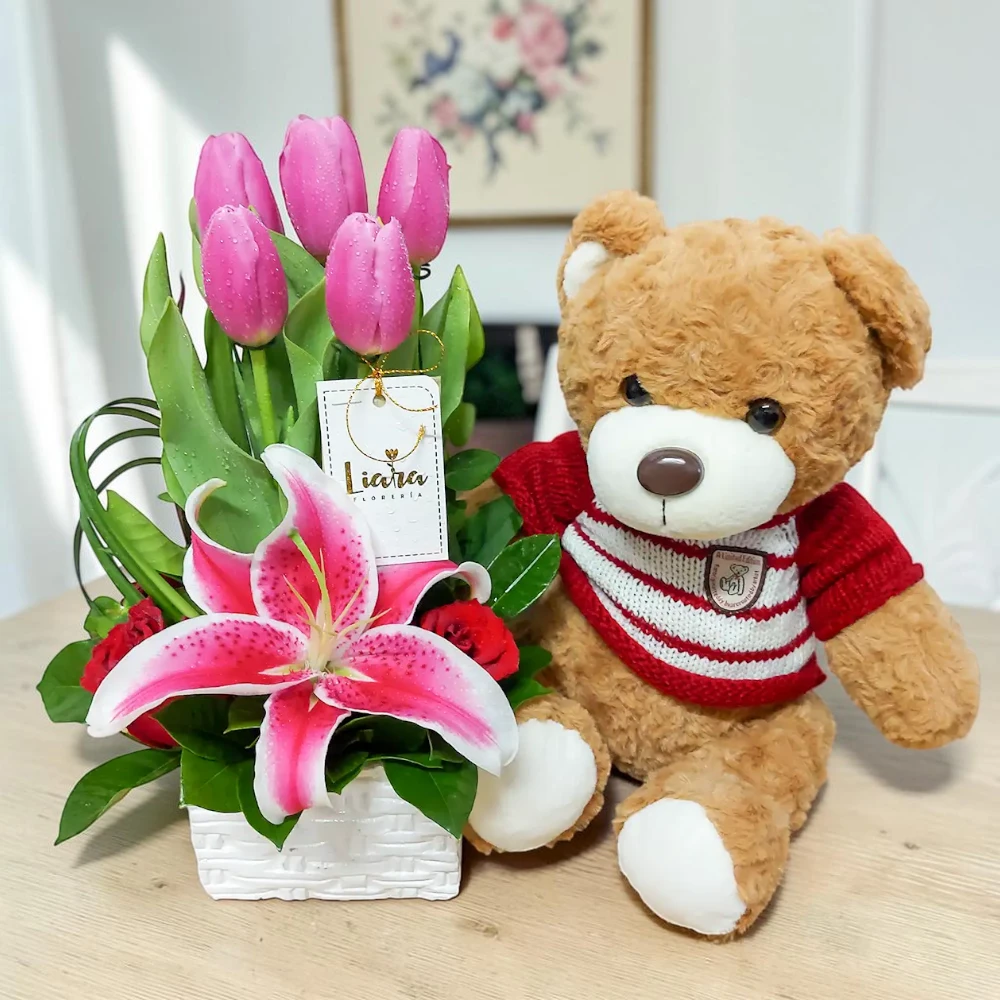 #ramosconpeluches #floresyosos #rosasypeluche #detallesconosos #ososyflores
