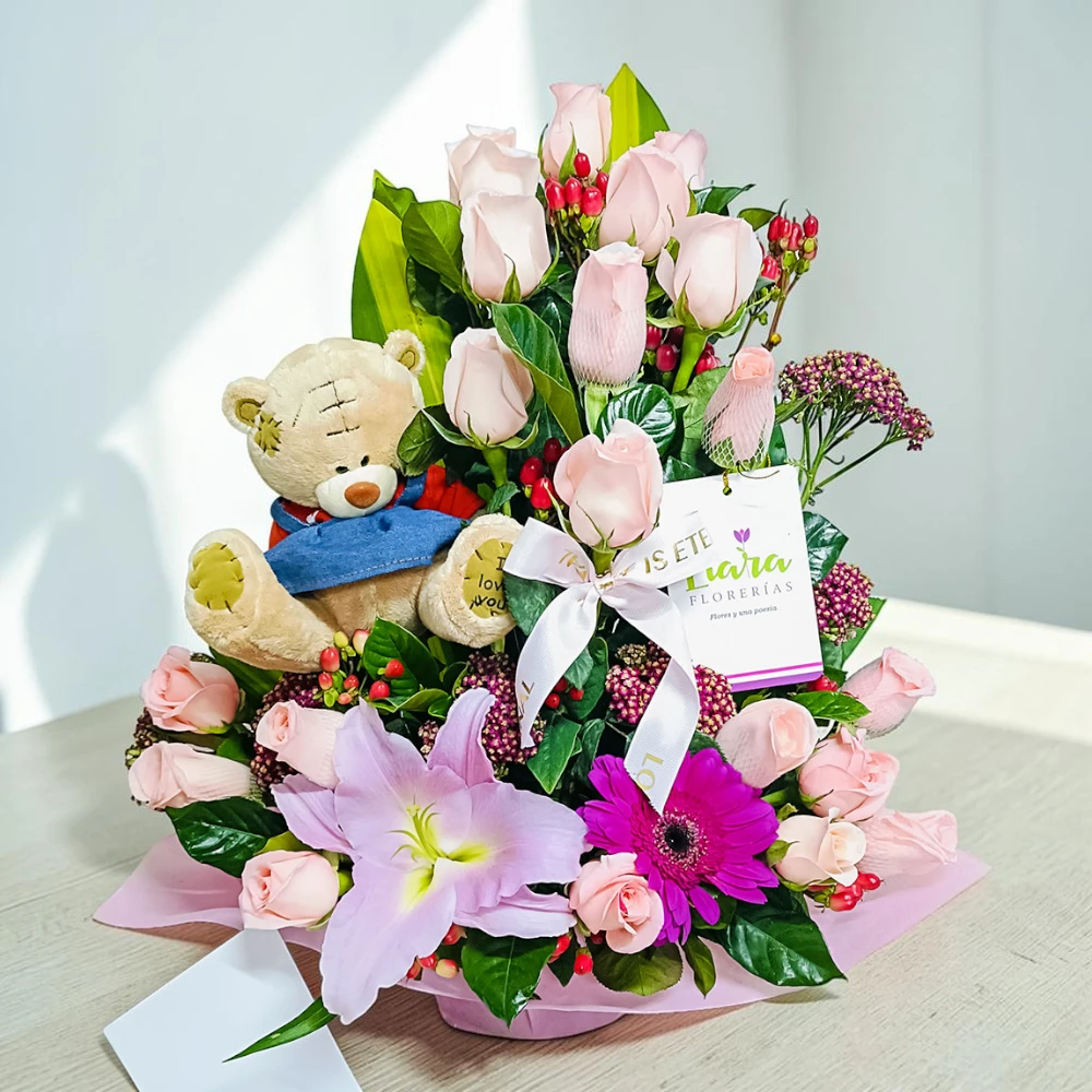 #ramosconpeluches #floresyosos #rosasypeluche #detallesconosos #ososyflores