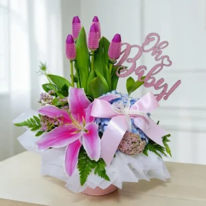 #babyshower #floresnacimiento #tulipanesparabebe #detallesreciennacido #floresnacimientos