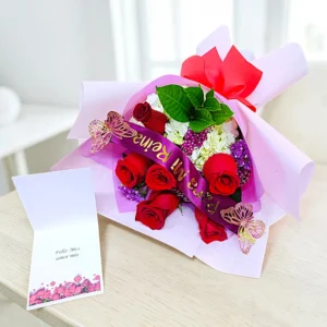 #ramoderosas #pequeñosdetalles #6rosas #ramodeflores #ramospequeños